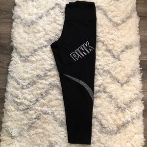 Pink workout leggings, lightly worn